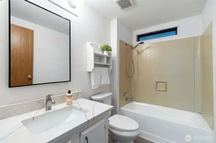 First bathroom in hallway