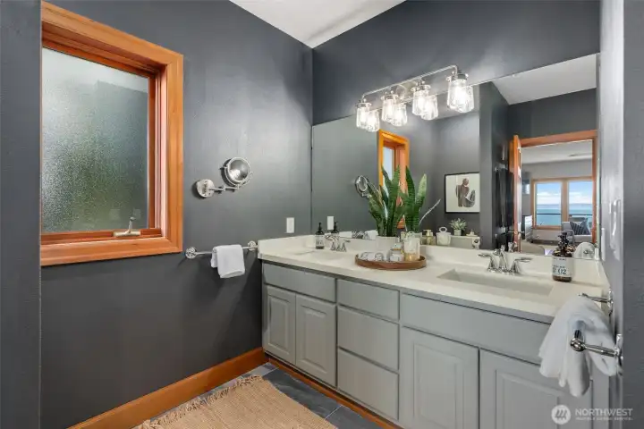 Beautifully updated bath.