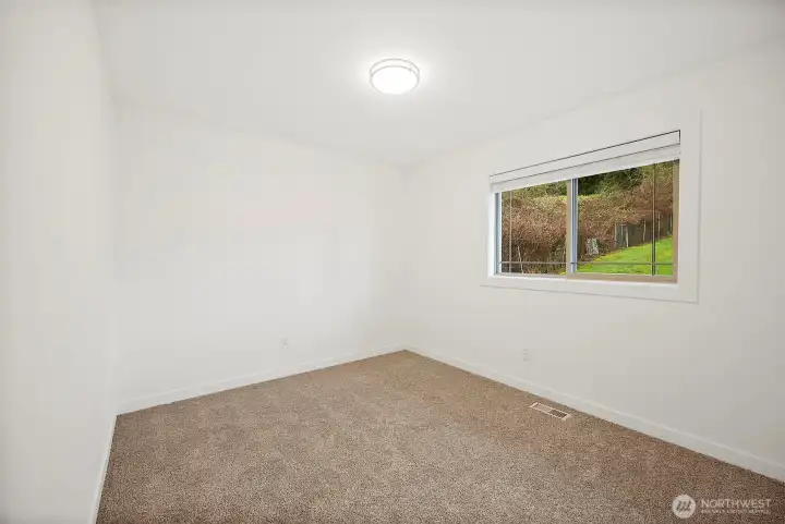 "Bedroom or Office both bedrooms flank bathroom with split floor plan  "