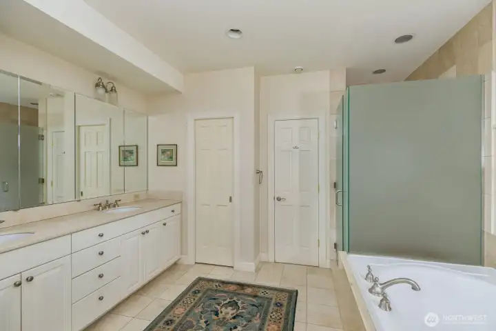 Primary bathroom Primary bathroom
