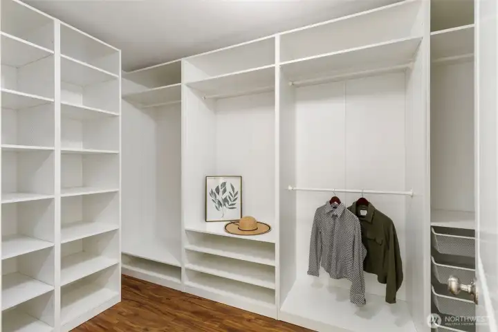 GENEROUS walk-in closet!