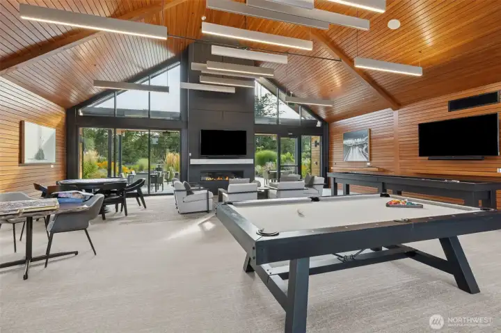Separate game room..lots of spaces to entertain and play.