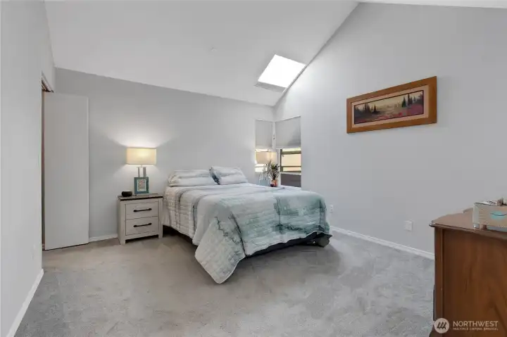 Big bedroom with huge closet space