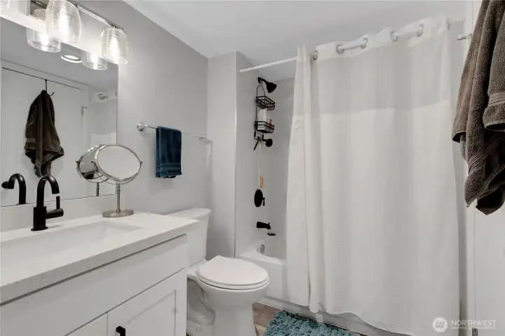 Nicely updated bathroom