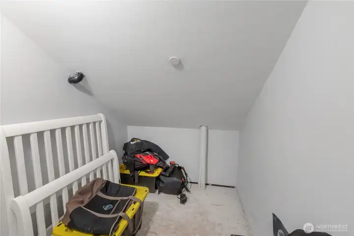 Additional storage upstairs.