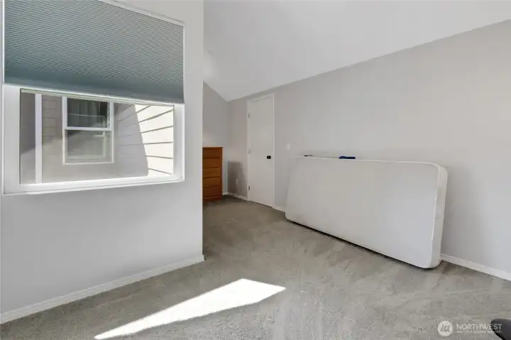 Loft area would make a great spot for office or tv room.