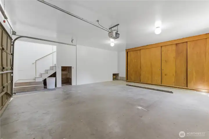2 car Garage with Storage