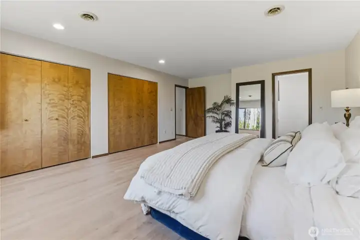 Primary Bedroom with 2 large closets
