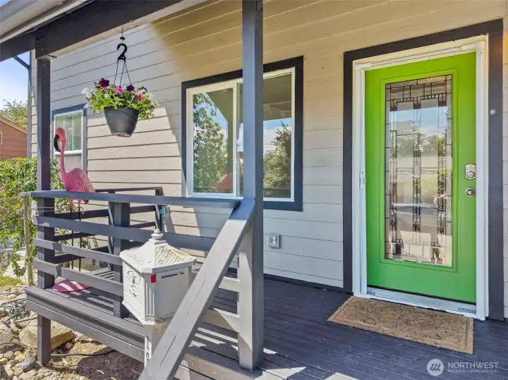 Covered Front Entry Porch