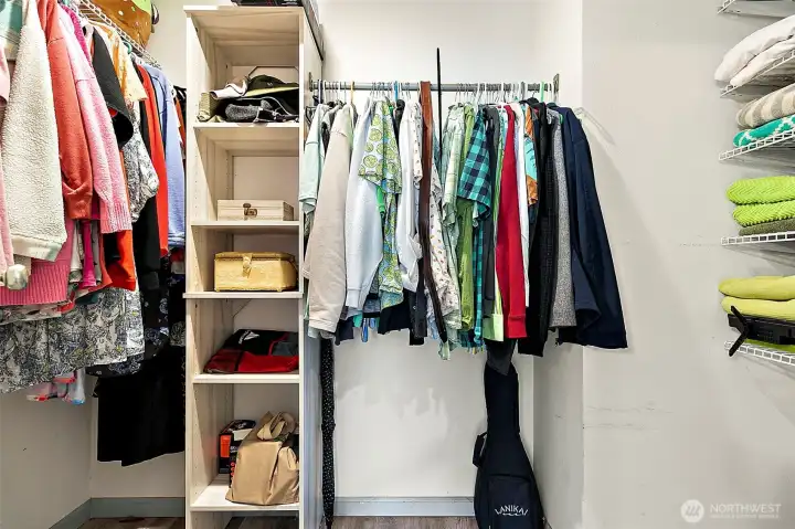 Primary walk in closet