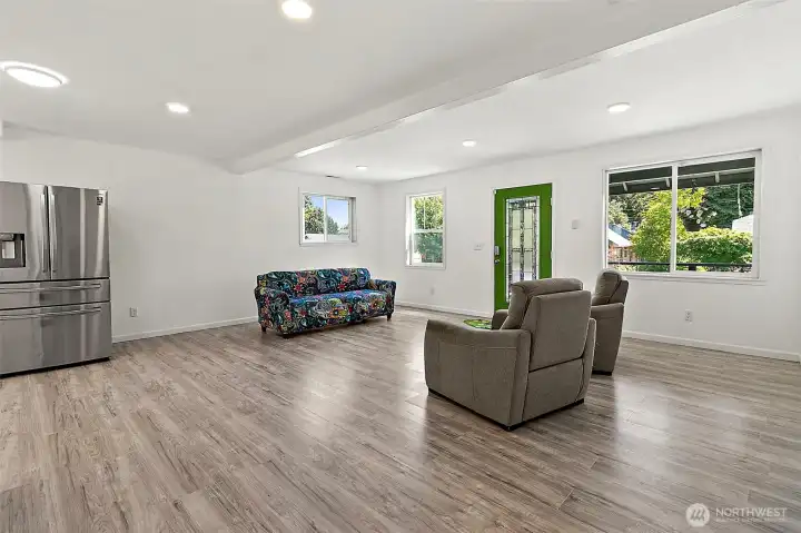 Dining space and Living room