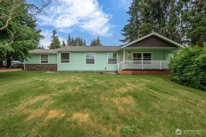 Welcome home and relax on your covered porch. Welcome home and relax on your covered porch.