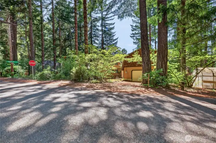 Street view of driveway with additional off-street parking and easy access to the attached garage. Street view of driveway with additional off-street parking and easy access to the attached garage.