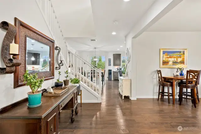A lovely entry way shows that is spacious and welcoming.