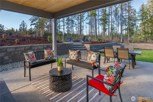 Covered Patio Backyard