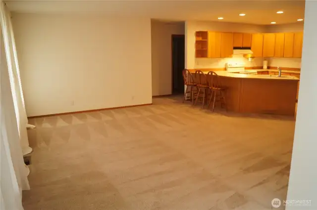 Living to kitchen