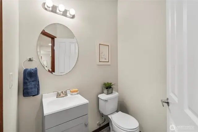 Main level half bath