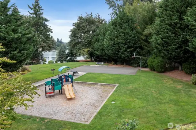 Community park & sports court.