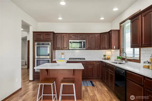 Double ovens& gas range