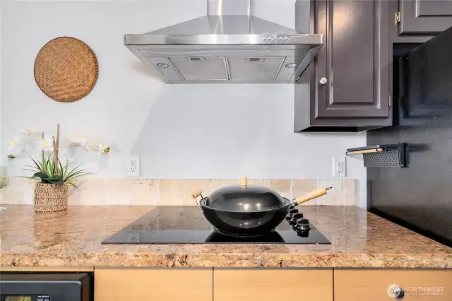 Electric glass top range.