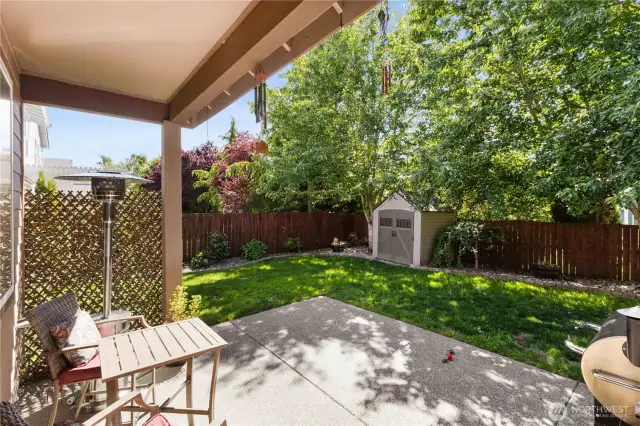 Covered Back Patio just off Breakfast Nook!