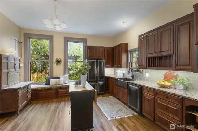 Modernized kitchen with  propane stove