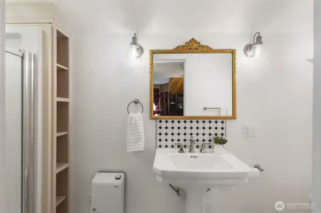 Newly added bathroom in primary