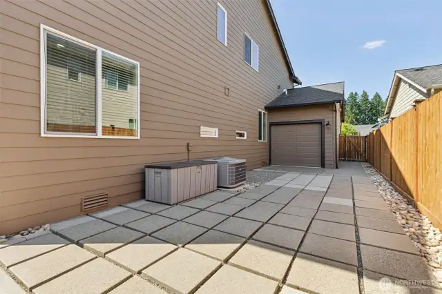 Side Yard / Rear Roll Up Door to 3rd Bay of Garage