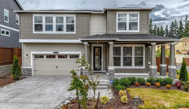 Fully landscaped yard.