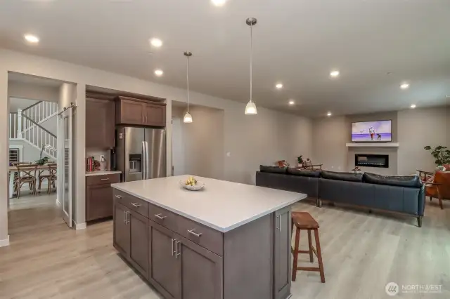 Kitchen great room with lots of space.