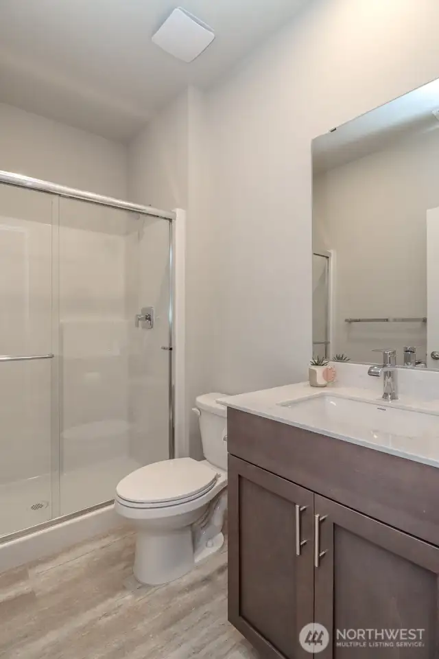 Downstairs 3/4 bathroom.