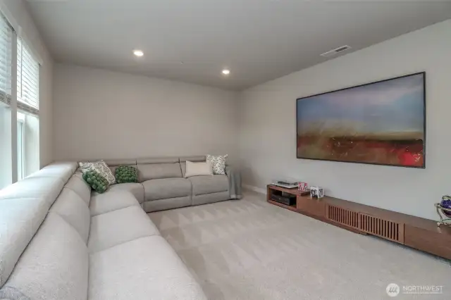 Extra large upstairs bedroom/media room.