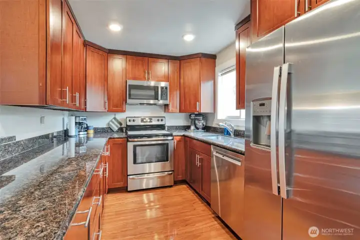 Lots of counterspace and storage in cabinets