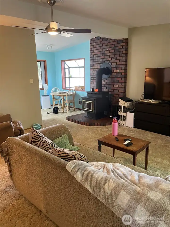 Living room to dining room