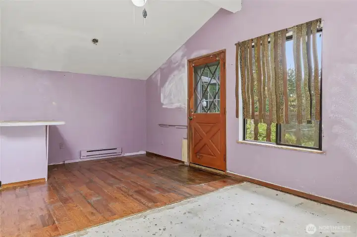 Needs some love and fresh paint. what's your vision for this space?