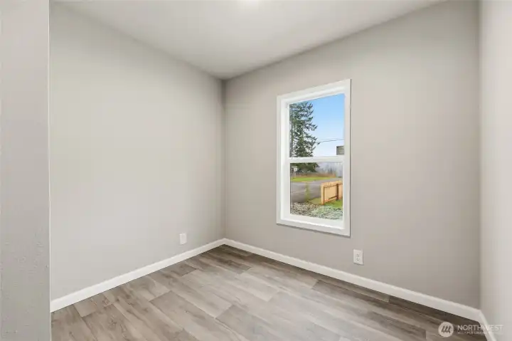 Den just down the hall from the living room