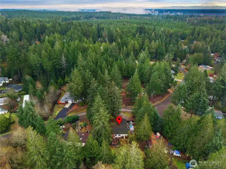 Location by aerial view.