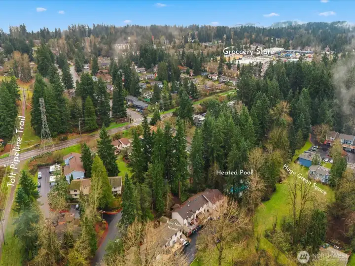 Huge Green Belt steps from your home.