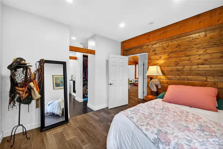 lovely accents in the primary bedrrom