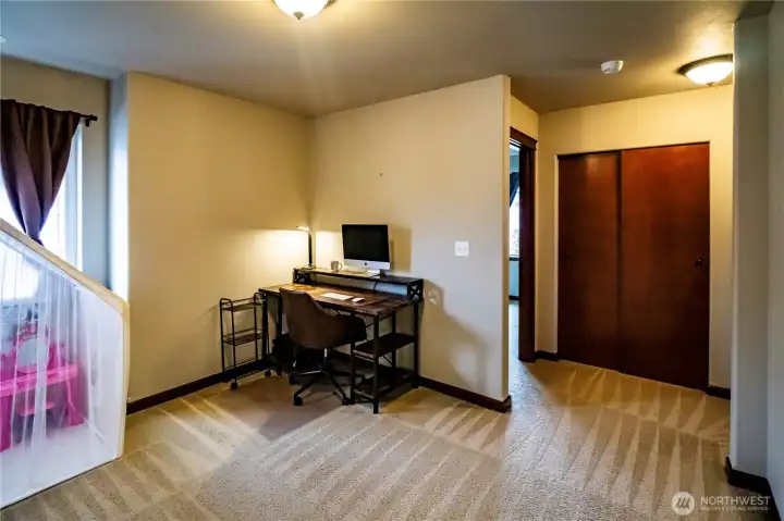 LOFT/PLAY/OFFICE AREA AT THE TOP OF THE STAIRS