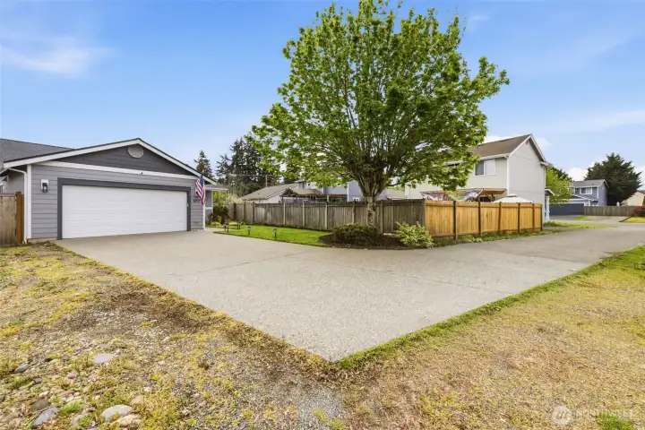 Driveway offers plenty of extra parking for guests
