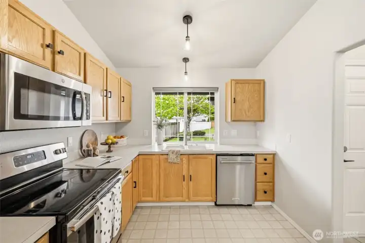 Large open kitchen