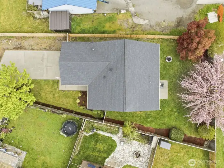 closer-up drone shot