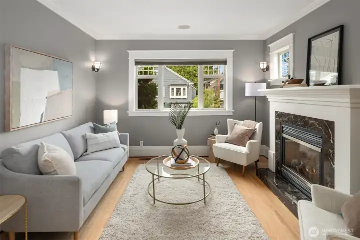 Formal Living room with Fireplace Formal Living room with Fireplace