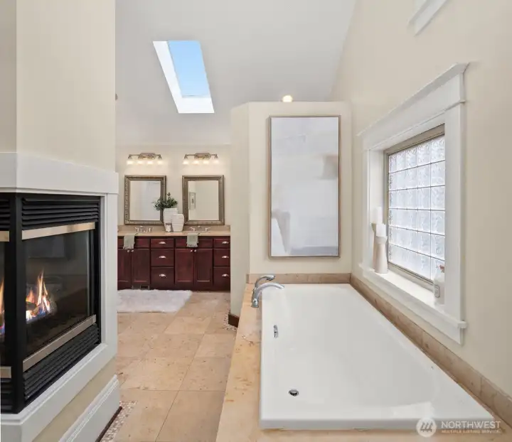 Huge soaking tub in primary bath Huge soaking tub in primary bath