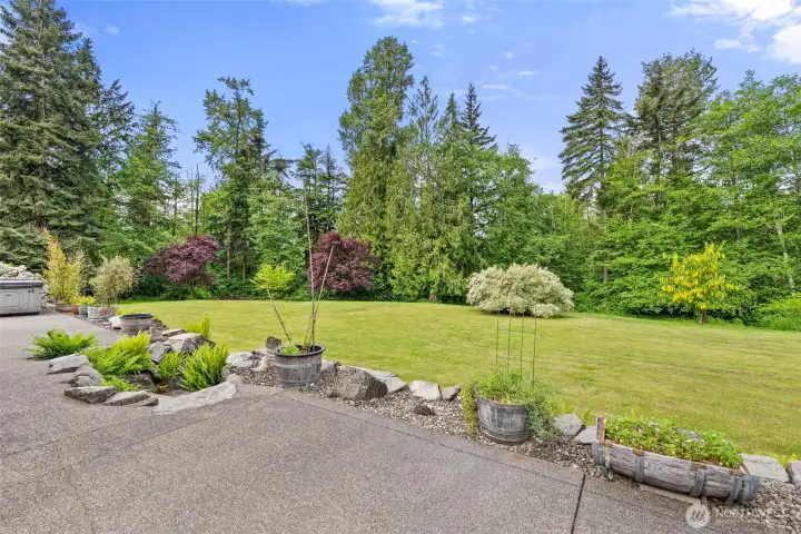 peaceful, fruit trees, gardening space