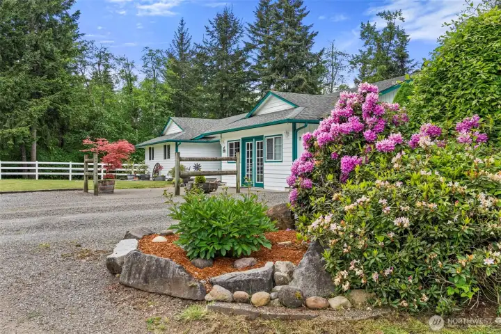 mature landscaping