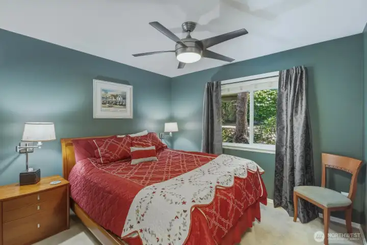 Lower level bedroom and full bath