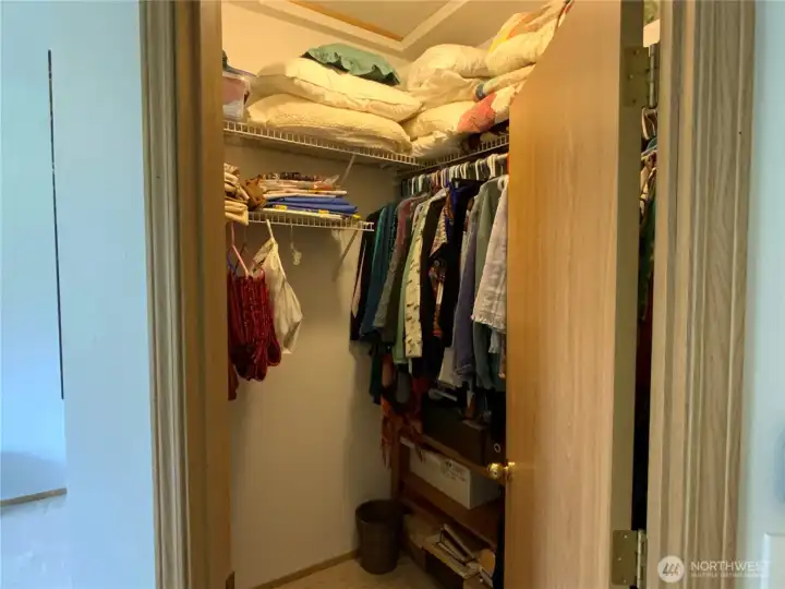 Walk in closet in Primary bedroom Walk in closet in Primary bedroom
