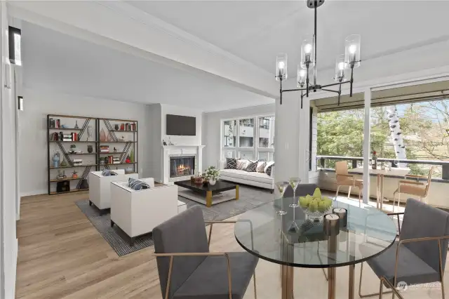 Virtually Staged.  Could you imagine living in this newly renovated Condo.  Just imagine the limited maintenance required.